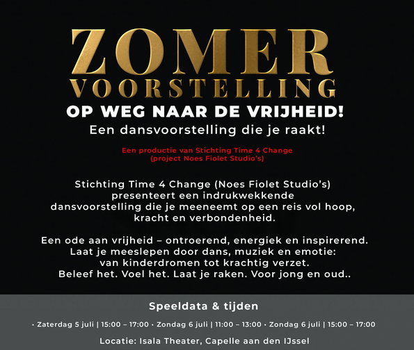 ZOMER VOORSTELLING 2025 - NFS - stichting time4change top